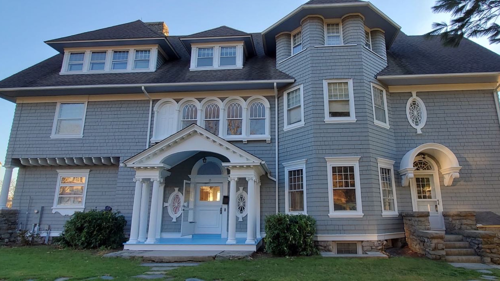 Kitchen cabinet painting - white cabinets with granite countertops CT