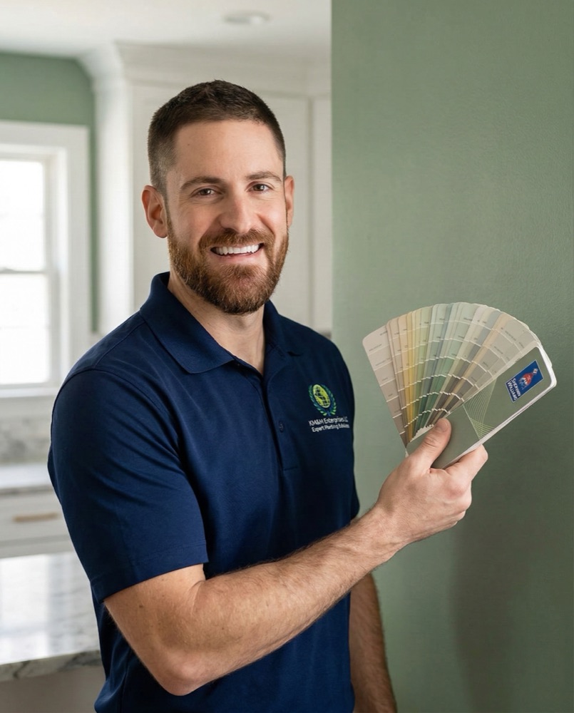 Kyle Murgo consulting on painting colors in Ridgefield, CT